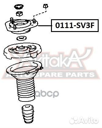 Опора амортизатора 0111-SV3F asva