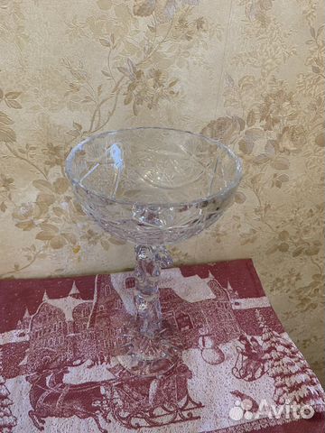 Ваза для конфет хрустальная