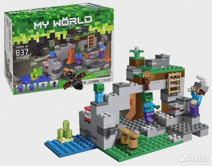 Lego Minecraft (Пещера зомби)