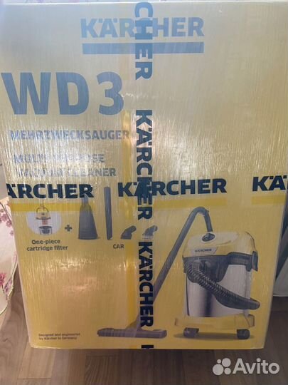 Хозяйственный пылесос Karcher WD 3 S V CAR