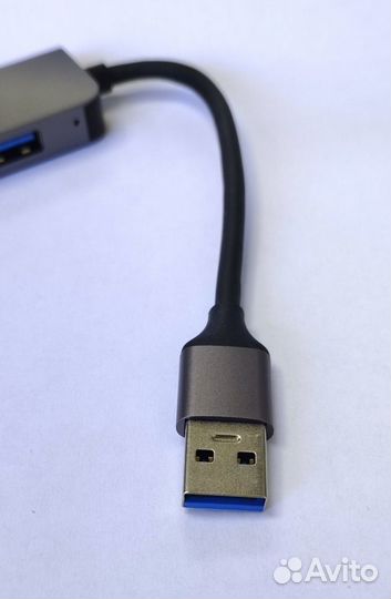 USB 3.0 HUB 4порта Металлический корпус
