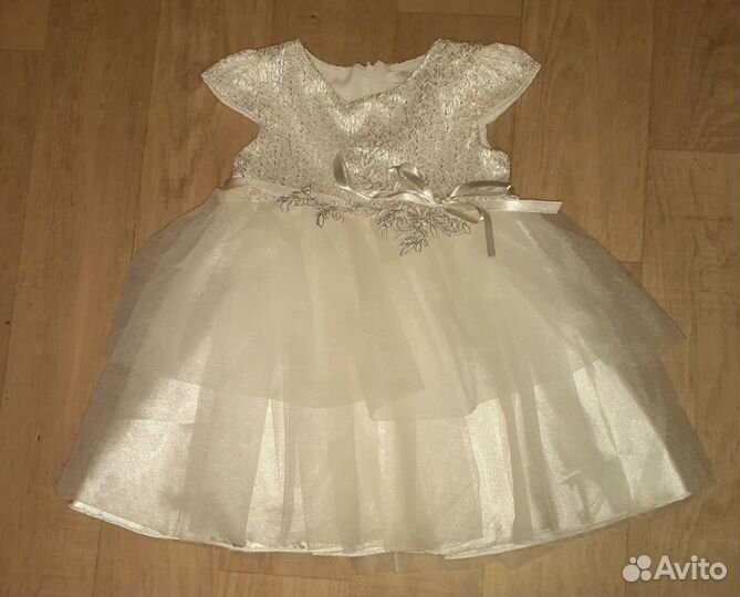 Нарядное платье для девочки 80 86 размер