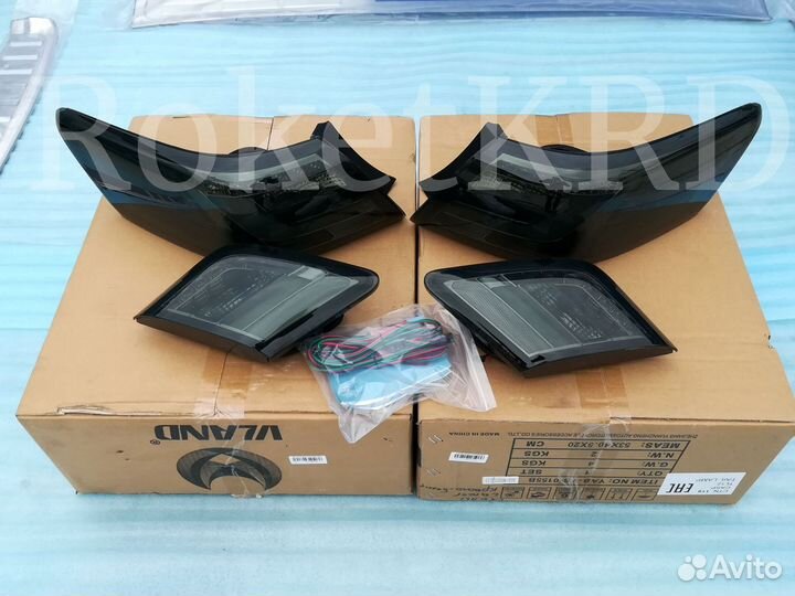 Задние фонари Camry 40 Дымчатые