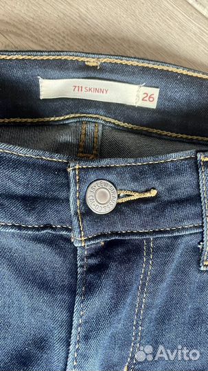 Джинсы levis 711 skinny W26 L32