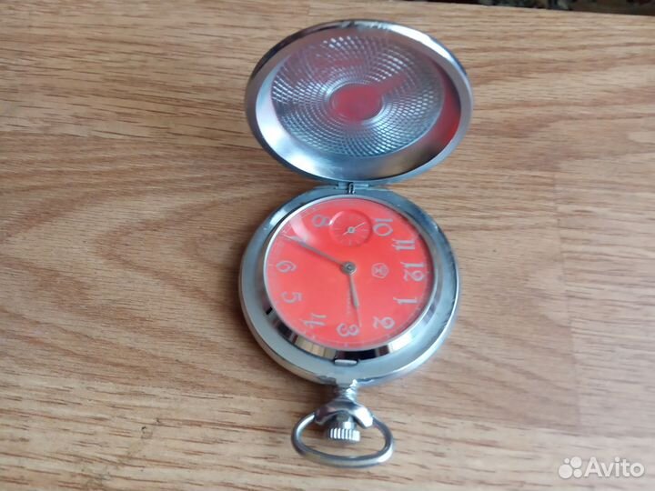 Часы карманные молния глухарь