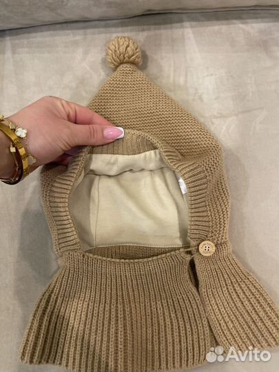 Шапка шлем для мальчика демисезонная