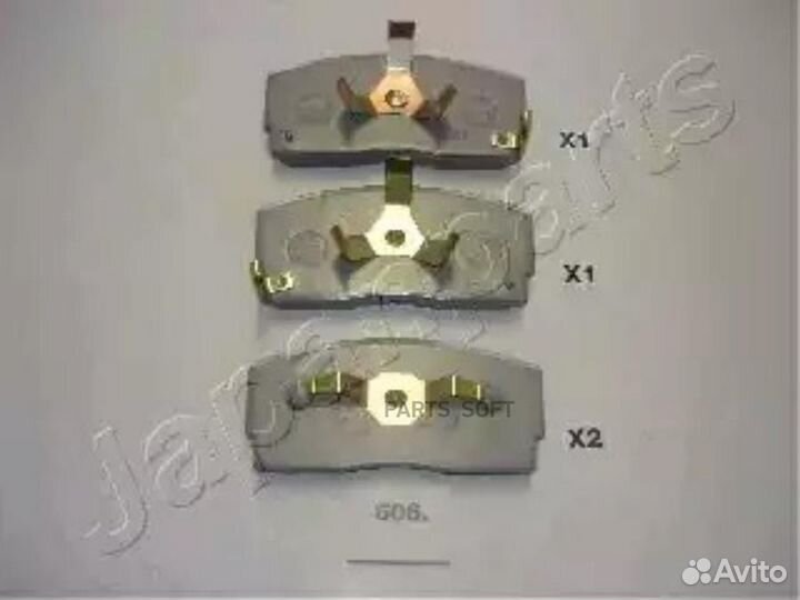Japanparts PA606AF Колодки пер.диск.Daihatsu Appla