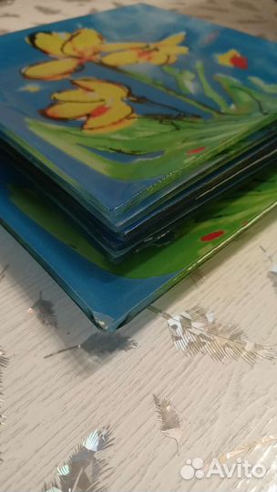 Тарелки квадратные стекло