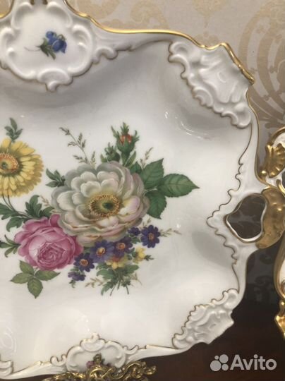 Поднос, блюдо, квадрат с ручками Кайзер, Алка