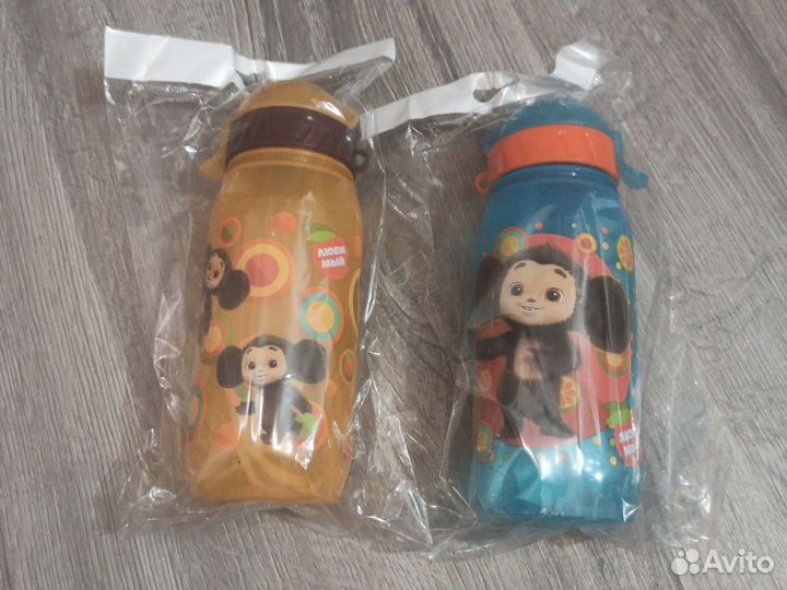 Бутылочка детская для воды с трубочкой 400мл