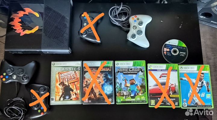 Xbox 360 500gb (2 дж, 3 диска)