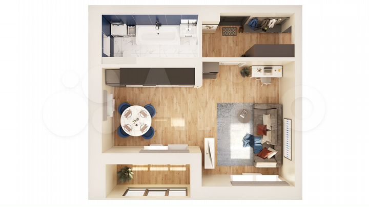 Квартира-студия, 37,6 м², 17/17 эт.