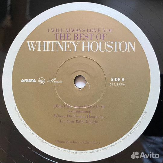 Винил Whitney Houston – I Will Always Love You 2LP