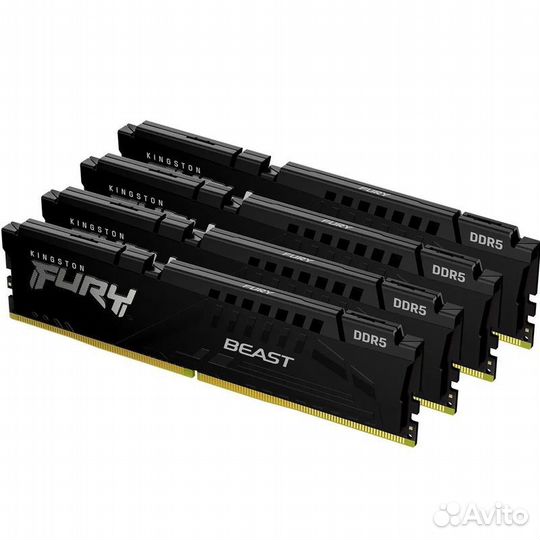 Оперативная память 64GB Kingston Fury Beast Black KF560C40BBK4-64