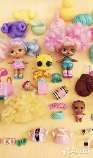 Куколки лол с причëсками (париками) оригинал
