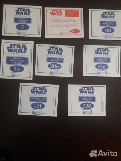 Star Wars наклейки 90х