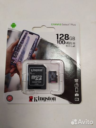 128 Гб,Карта памяти MicroSD, флешка