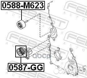 Ролик натяжителя mazda 3 BK 2003-2008 EU 058