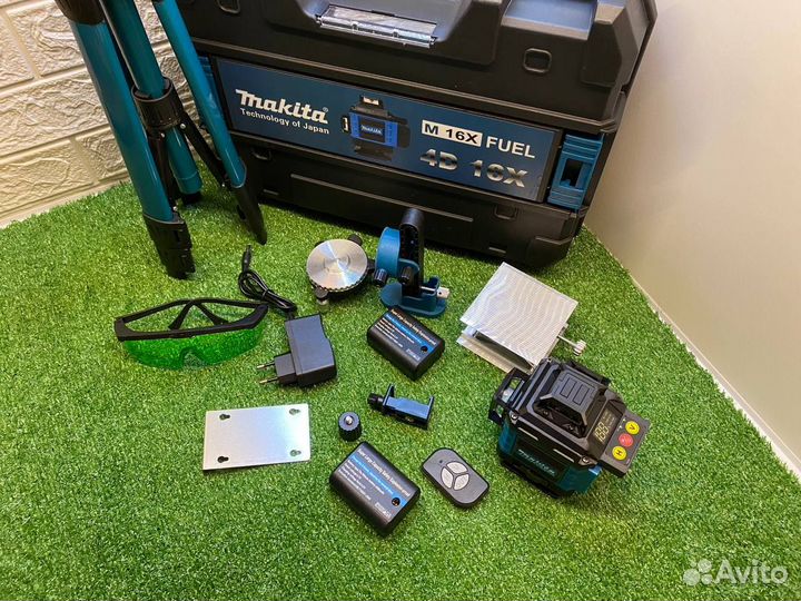 Лазерный уровень makita 4D нивелир 16 линий