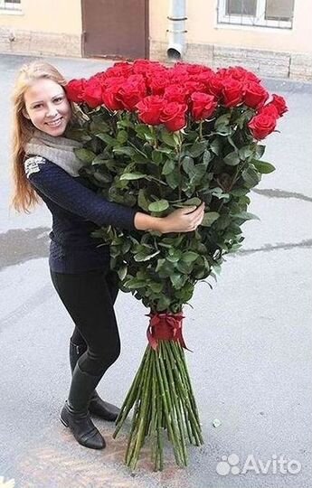 Высокие розы Букеты с доставкой