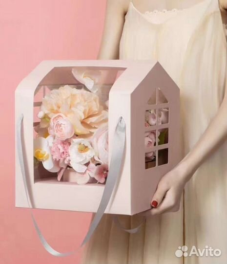 Коробка для цветов складная