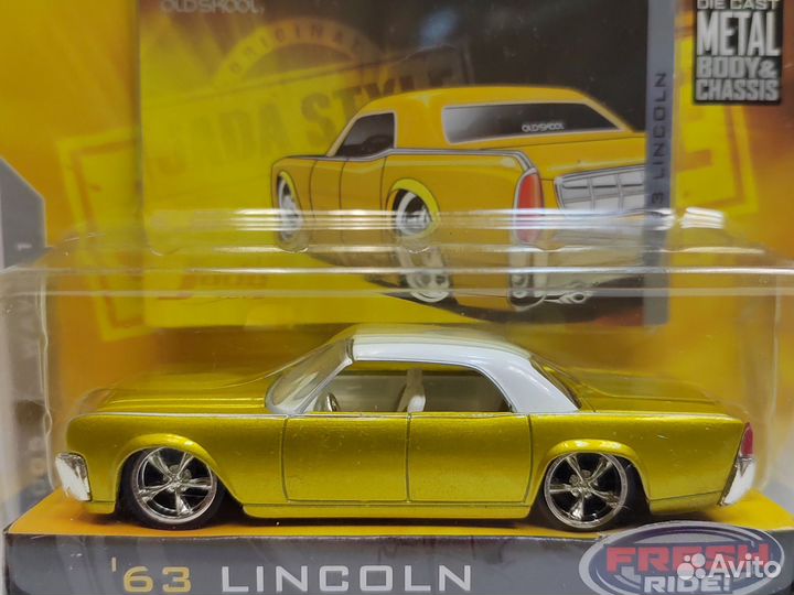 2005 Jada Toys Dub City Oldskool 63 Lincoln золот