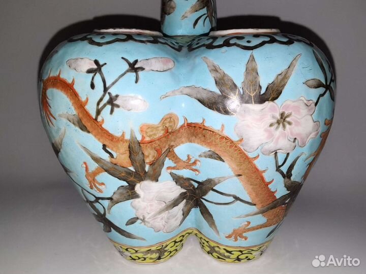 Китайская ваза, Китай XIX век, фарфор, Цяньлун