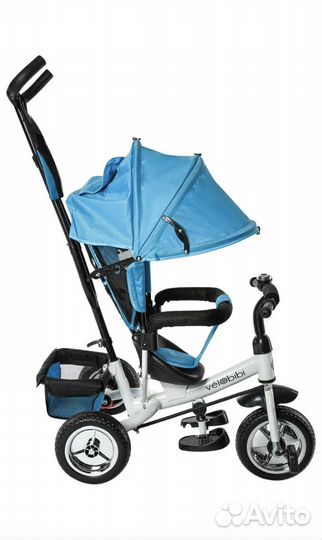 Детский велосипед трехколесный с ручкой