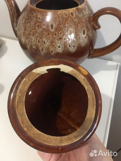 Чайник, лейка керамическая