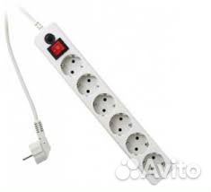 Сетевой фильтр Гарнизон ен6, 1.8м 13690