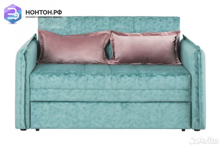Диван выкатной Виола бирюзовый
