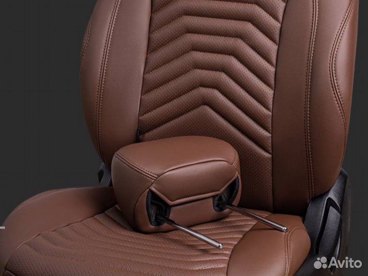 Чехлы Kia Rio c 2017г Эксклюзив экокожа