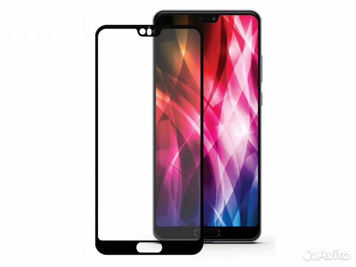 Стекло для Huawei P20 Pro/Plus Full Glue 2D черный