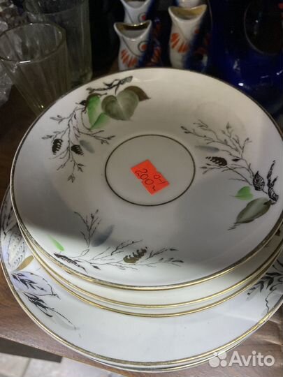 Фарфоровые тарелки СССР лфз