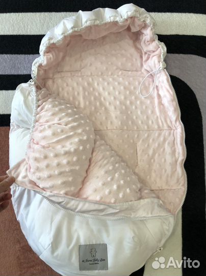 Зимний конверт на выписку для девочки