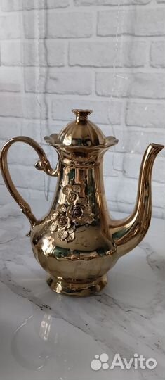 Чайно кофейный сервиз СССР золотая роза