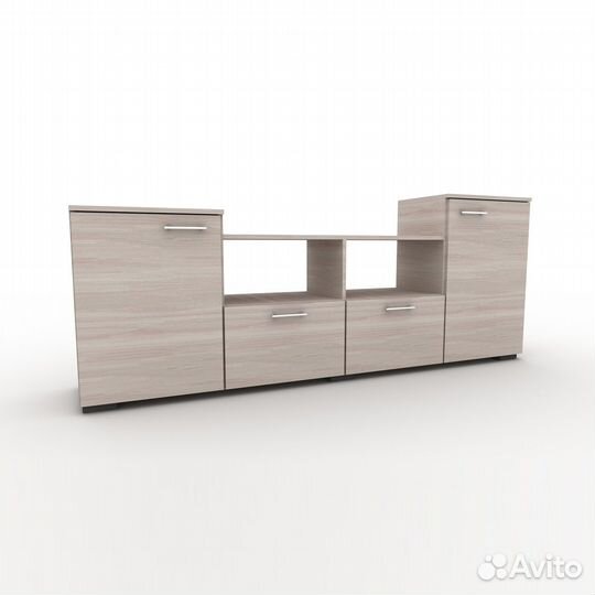 Тв-тумба Парус-951c ясень шимо светлый под тв теле