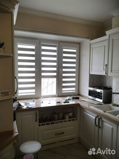 Рулонные шторы на окна день ночь рулонные жалюзи