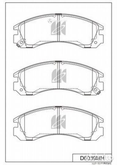 Колодки передние Mitsubishi Galant L200 D6039MH