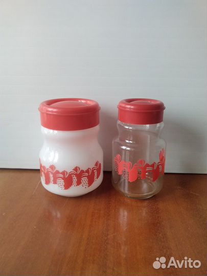 Банки молочного стекла, роспись СССР