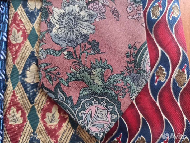 Винтажная коллекция мужских галстуков 16+