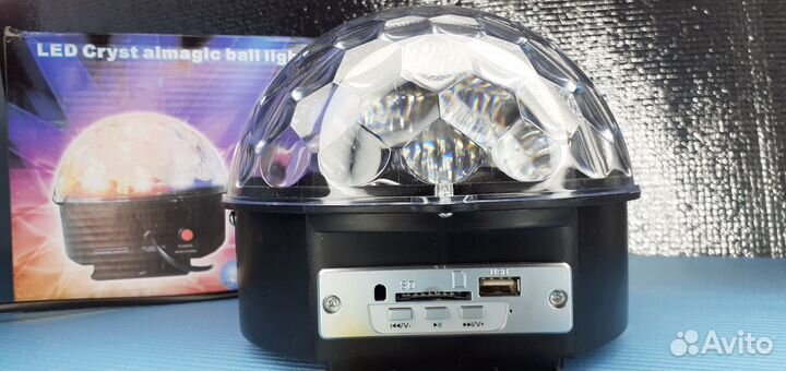 Диско шар Лазерная проекция Led Cristal + Музыка