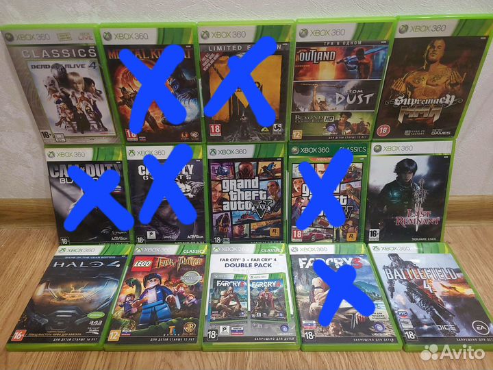 Xbox 360 диски Лицензия (игры дополнены 22.08.23)