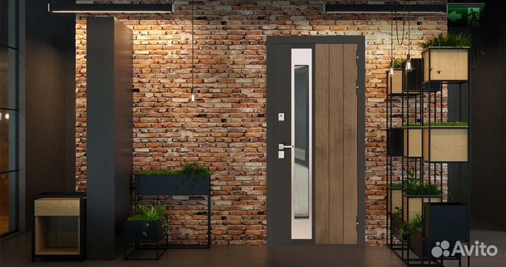 Дверь с окном и терморазрывом