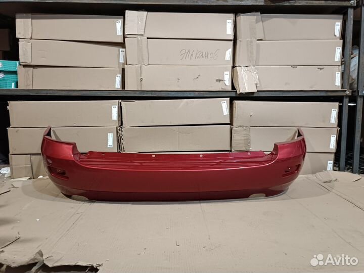 Бампер задний LADA kalina 1 универсал красный