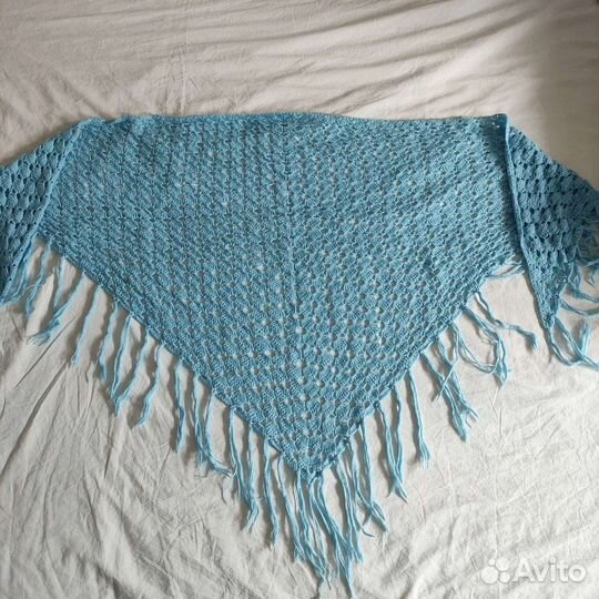 Платок шаль с бахромой