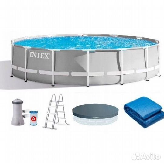 Бассейн каркасный Intex 427 х 107 см + аксессуары
