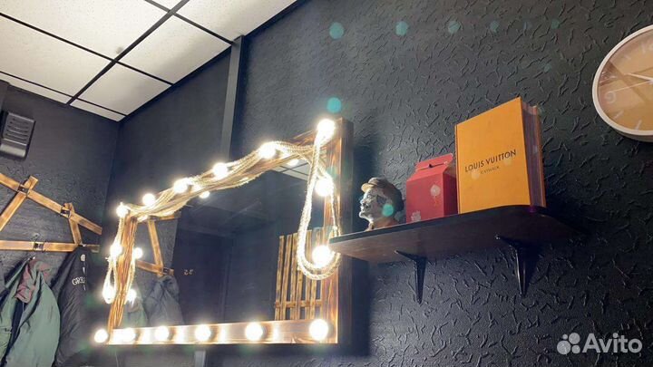 Зеркало гримерное ростовое для макияжа с лампочкам