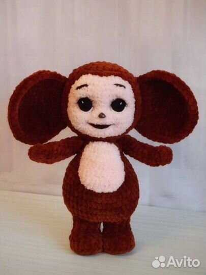 Чебурашка вязаная игрушка