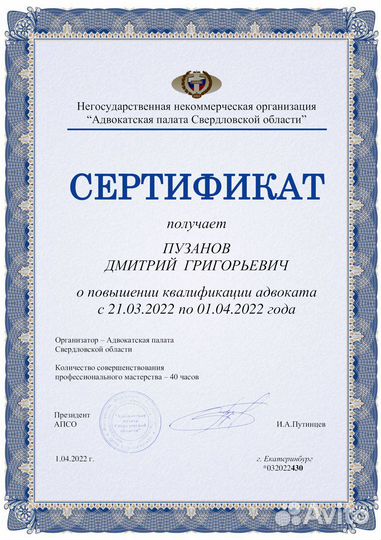 Уголовный адвокат / Адвокат по уголовным делам